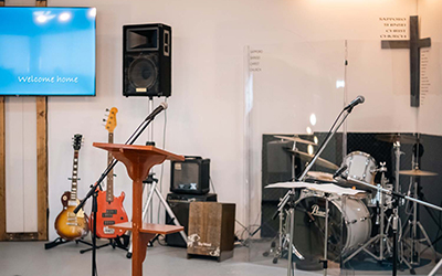 日曜礼拝の様子